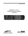 MUX-8258 (-A, -4C, -8C) User Manual