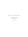 Beamline 4.2.2 Operating Instructions