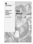 2705-ND003, Keypad Software User Manual