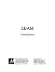Met One E-Bam Mass Monitor User Manual