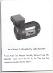 User`s Manual For Portable Car Video Recorder