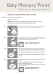 USER MANUAL FOR BABY MEMORY PRINTS 3D FRAME