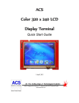 ACS Color 320 x 240 LCD Display Terminal