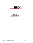 7401 Visible Laser Diode Source User Manual