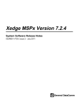 Xedge MSPx Version 7.2.4