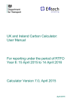 User manual for RTFO year 8
