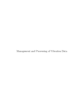Management and Processing of Vibration Data
