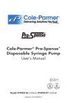 Cole-Parmer® Pro-Spense™ Disposable Syringe Pump