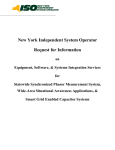 New York Independent System Operator Request for