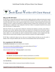 Swift Email Verifier API Java Client- User Manual