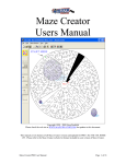Maze Creator Users Manual