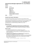 OneCommand Manager Application for Linux Release Notes