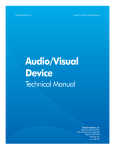 Audio - Visual Device Manual