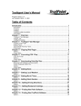 TealAgent User`s Manual Table of Contents
