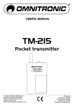 Pocket transmitter