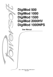 DigiMod 500 DigiMod 1000 DigiMod 1500