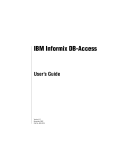 IBM Informix DB-Access User`s Guide, Version 5.2
