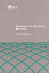 106-919-921 AT&T TSD 3600 Telephone Security Device Users
