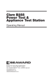 CLARE B255 Power tool & Appliance Test Station