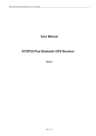 User Manual BTGP38-Plus Bluetooth GPS Receiver