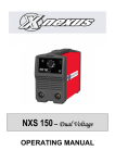 NXS 150– Dual Voltage OPERATING MANUAL