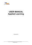 USER MANUAL Applied Learning