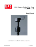 NRG Turbine Control Yaw Vane 2 Ch, PNP, 8.0 m User Manual