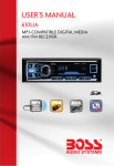 USER`S MANUAL - Boss Audio Systems