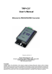 TRP-C37 User`s Manual