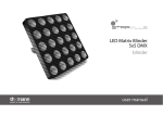 LED Matrix Blinder 5x5 DMX blinder user manual