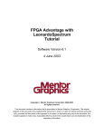 FPGA Advantage with LeonardoSpectrum Tutorial