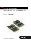 PCAN-miniPCIe - User Manual - Home: PEAK-System PCAN