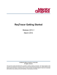 ReqTracer Getting Started - Mentor Graphics SupportNet