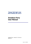 User manual Amadeus Ferry version 1.0 Color Line