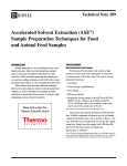 Accelerated Solvent Extraction (ASE) Sample Preparation