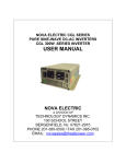 USER MANUAL - Nova Electric