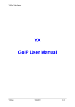 YX GoIP User Manual - ip Phone | SIM Bank