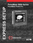 PanelMate Power Pro 5000 Touchscreen Express Setup Sheet