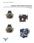 IronHorse® Worm Gearbox User Manual