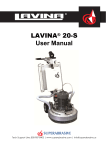 LAVINA® 20-S User Manual - Polished Concrete Solutions