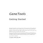 GeneTools Analysis Software Manual