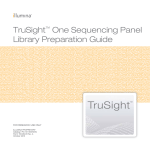 TruSight One Sequencing Panel Library - Support
