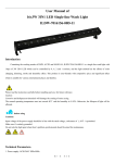 User Manual of 16x3W 3IN1 LED Single-line Wash