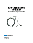 1640 Liquid Level Actuator User Manual