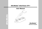 AVerMedia&reg; AVerVision VP-1 User Manual