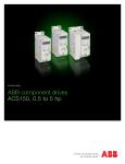 ABB component drives ACS150, 0.5 to 5 hp