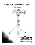 LED Followspot 75ST User Manual Rev. 6