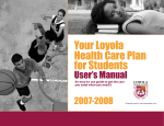 Your Loyola Health Care Plan for Students