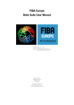 FIBA Europe Stats Suite User Manual