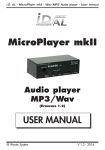 USER MANUAL MicroPlayer mkII